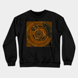 Weathered Clockwork - Orange (Gallifreyan inspired) Crewneck Sweatshirt